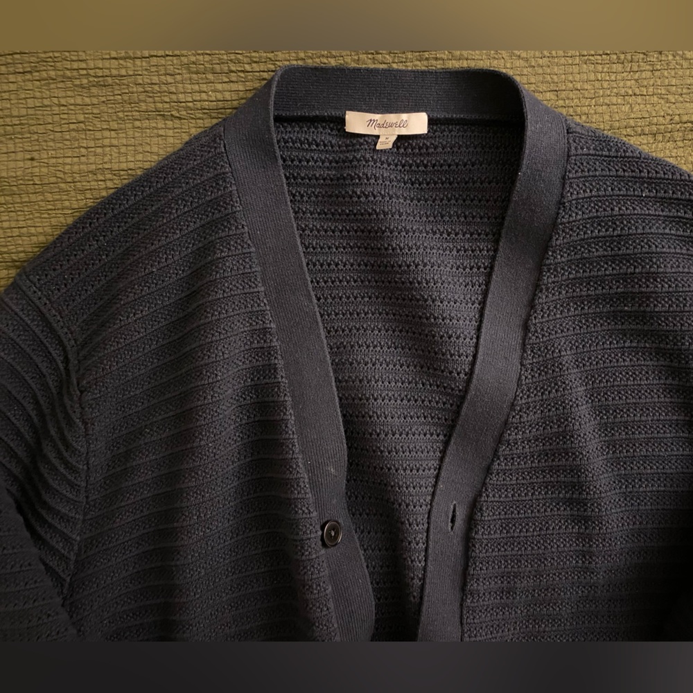 Madewell Navy Blue Cardigan sz Medium